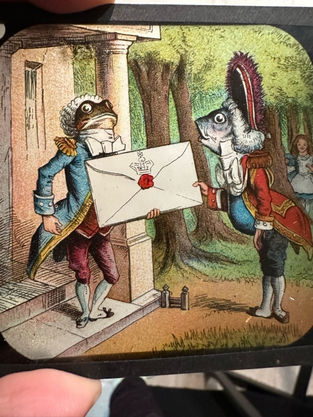 Alice in Wonderland Primus Magic Lantern Slides #777 Chapter II complete set box - Picture 11 of 16